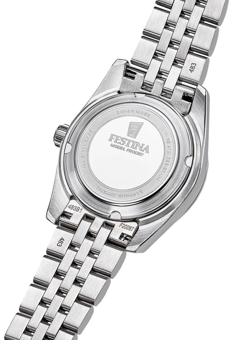 RELOJ F20087/5 FESTINA SWISS VERDE MUJER ACERO CLASICO - 3