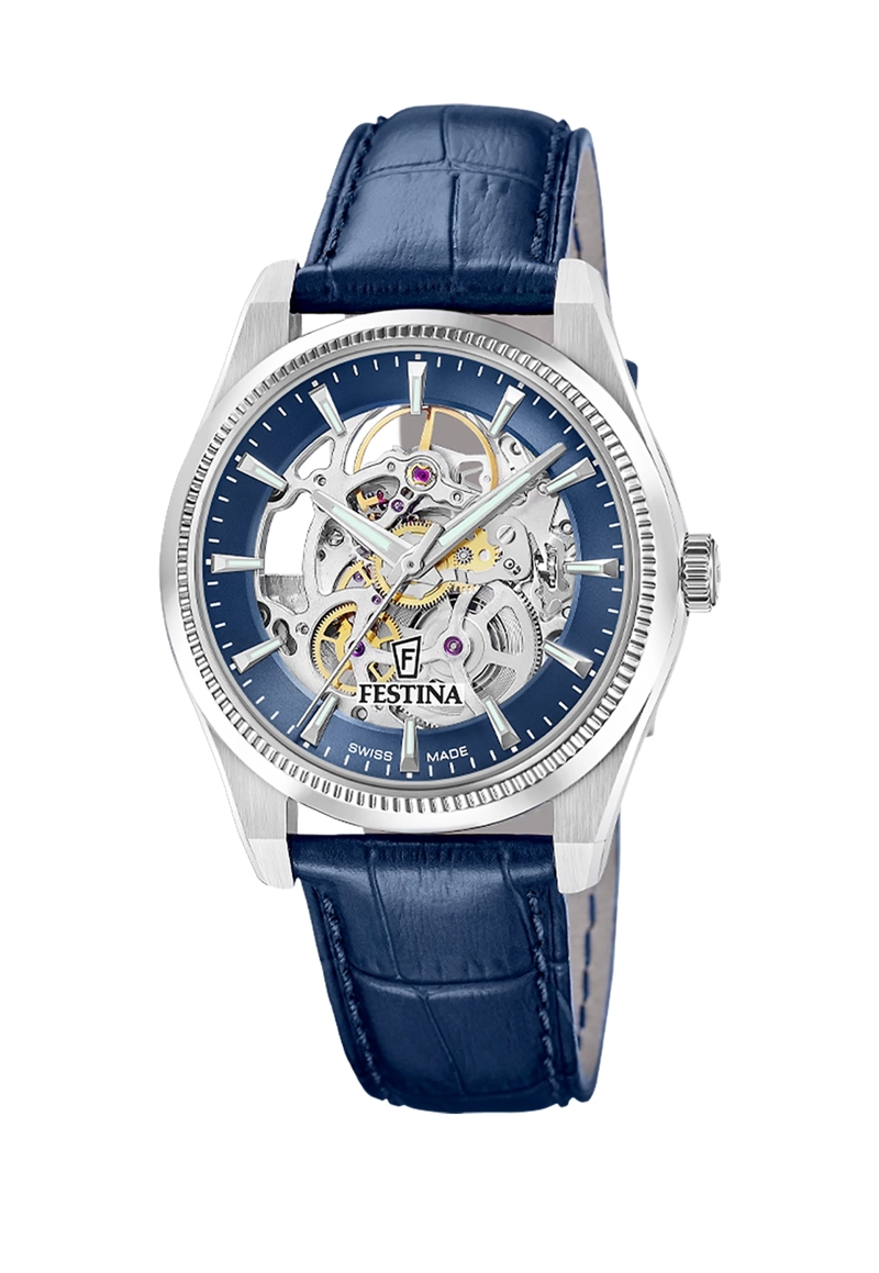 RELOJ F20095/2 FESTINA SWISS AZUL HOMBRE AUTOMATICO - 1