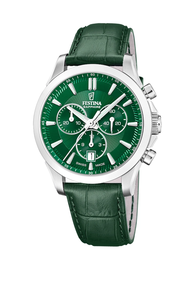 RELOJ F20094/4 FESTINA SWISS VERDE HOMBRE CHRONO - 1