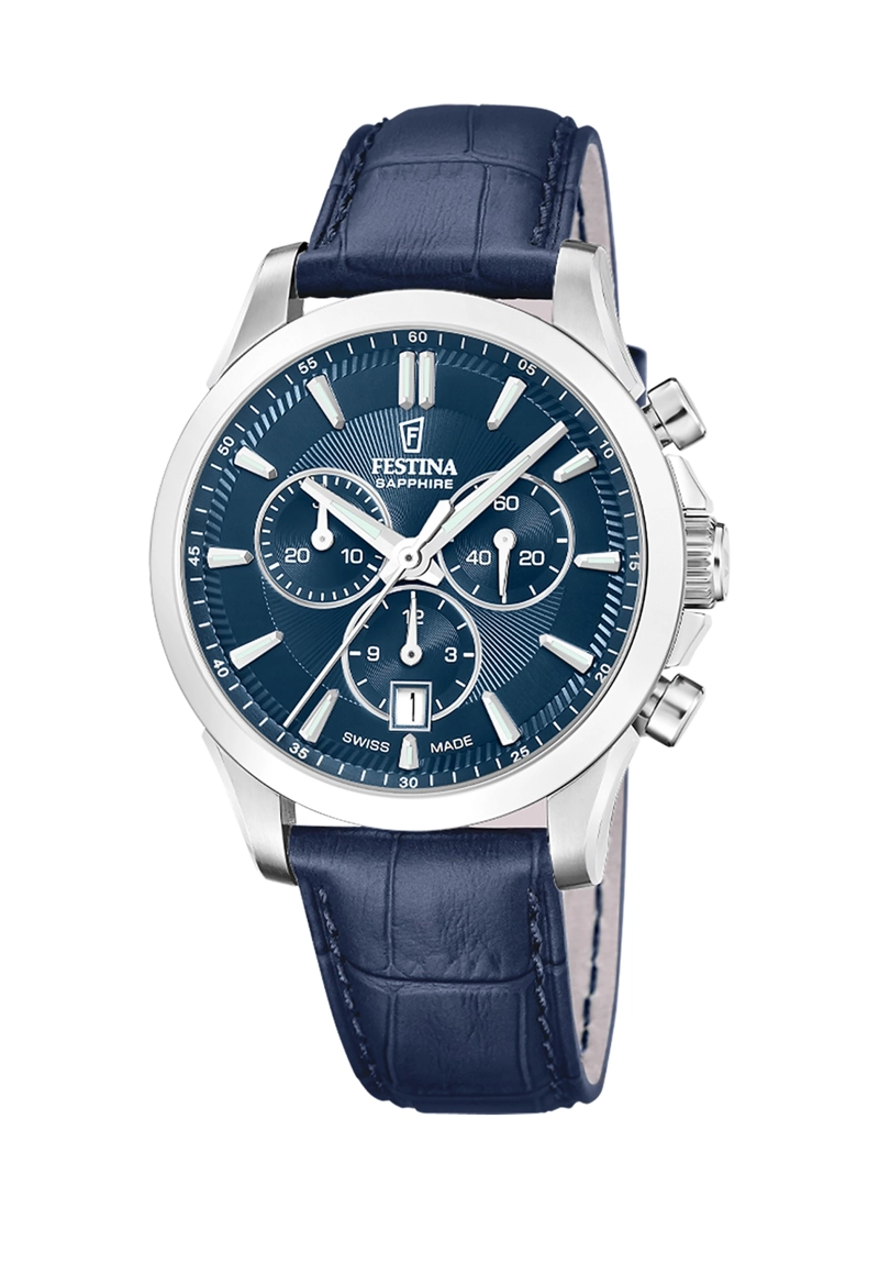 RELOJ F20094/3 FESTINA SWISS AZUL HOMBRE CHRONO - 1