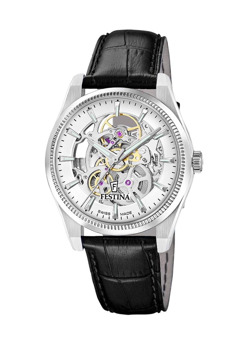 RELOJ F20095/1 FESTINA SWISS PLATEADO HOMBRE AUTOMATICO - 1