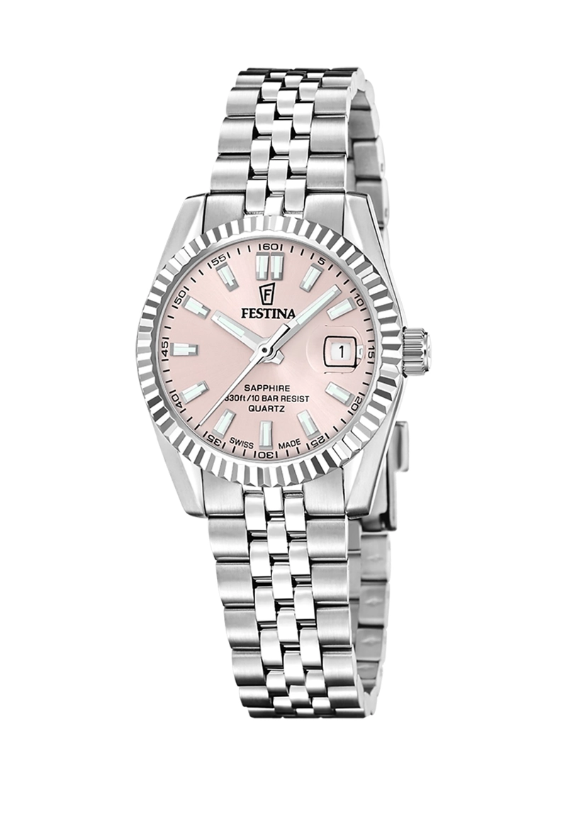 RELOJ F20087/2 FESTINA SWISS ROSA MUJER ACERO CLASICO - 1