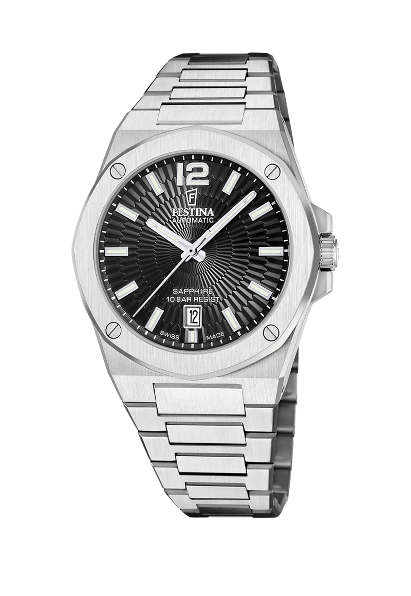 RELOJ F22004/4 FESTINA SWISS NEGRO HOMBRE AUTOMATICO - 1