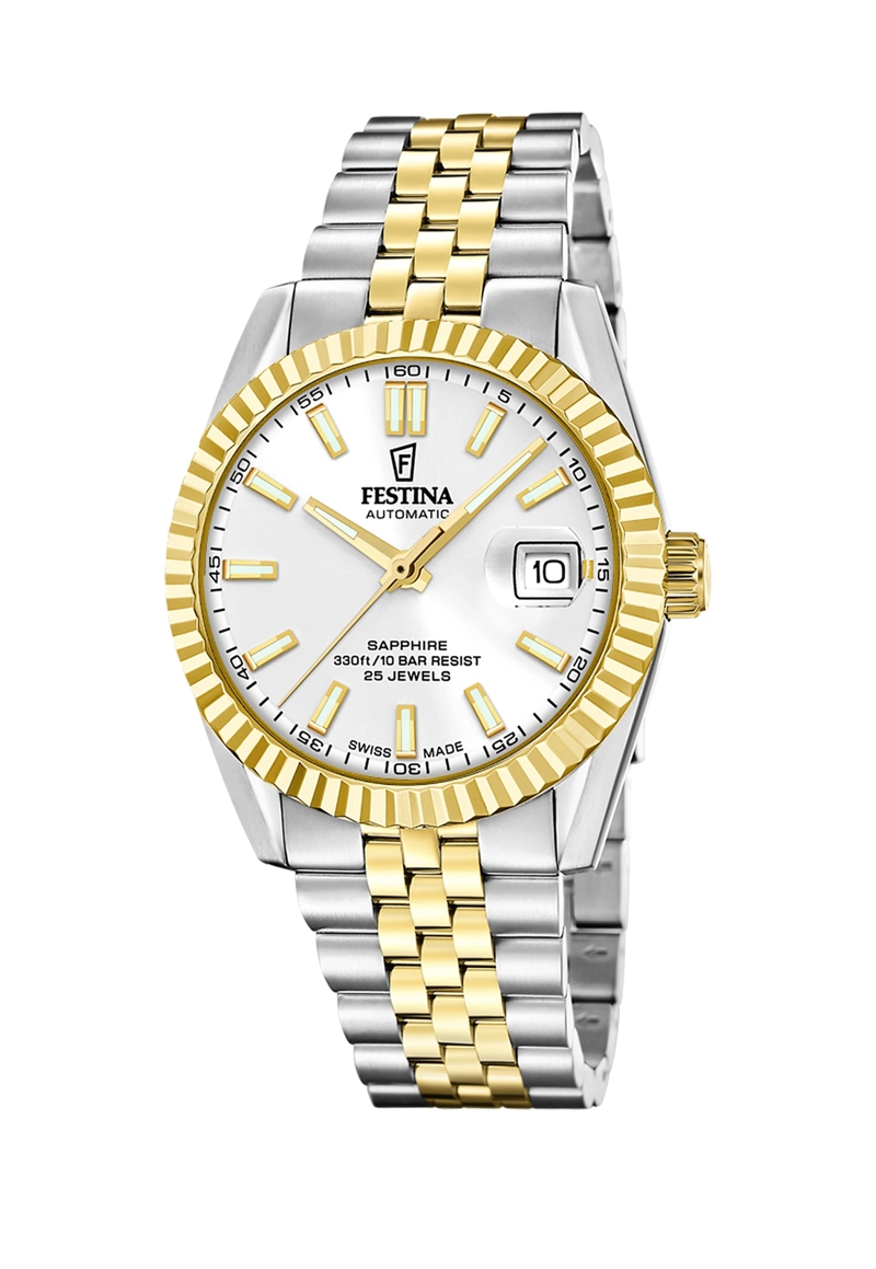 RELOJ F20091/1 FESTINA SWISS PLATEADO HOMBRE AUTOMATICO - 1