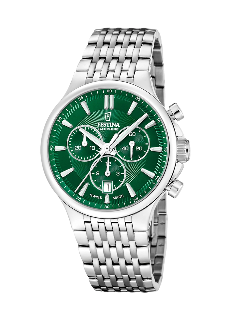 RELOJ F20093/3 FESTINA SWISS VERDE HOMBRE CHRONO - 1