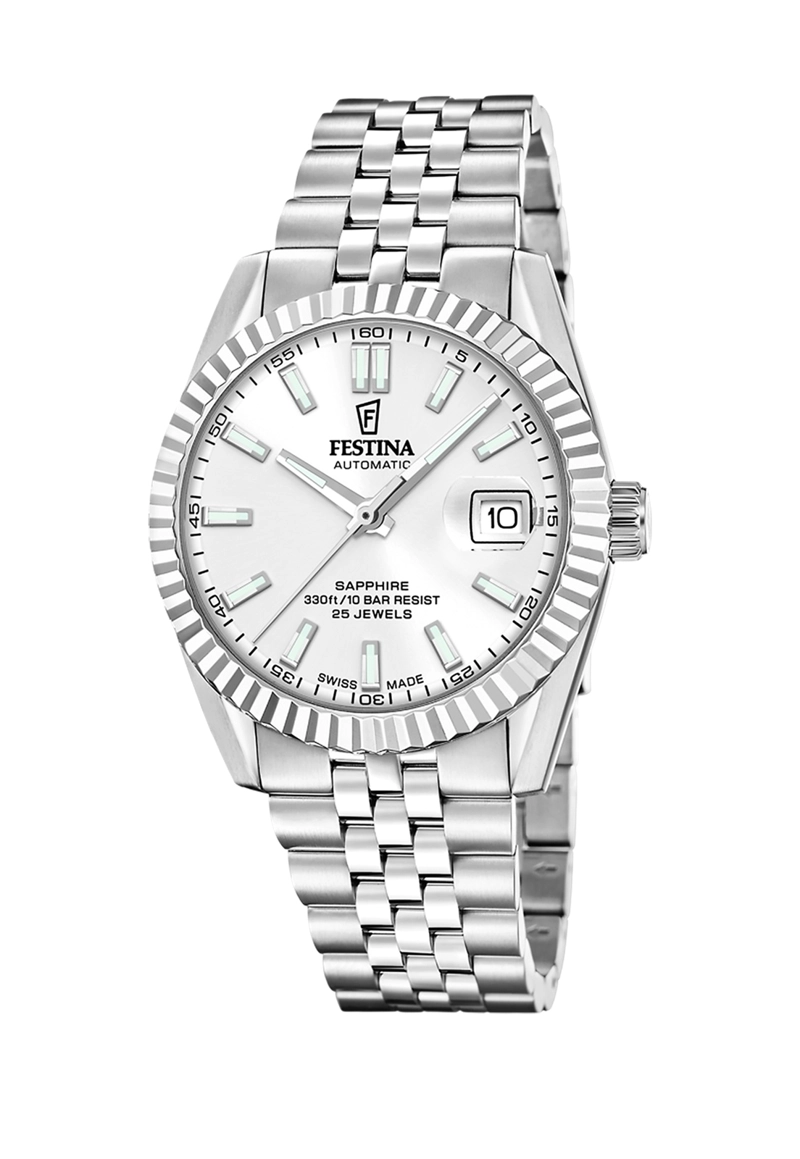 RELOJ F20090/1 FESTINA SWISS PLATEADO HOMBRE AUTOMATICO - 1