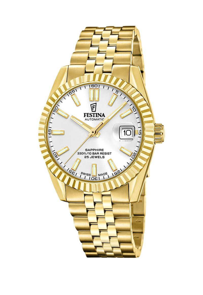 RELOJ F20092/1 FESTINA SWISS BLANCO HOMBRE AUTOMATICO - 1
