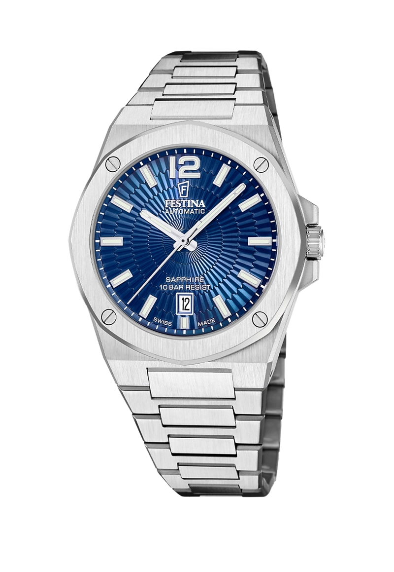 RELOJ F22004/2 FESTINA SWISS AZUL HOMBRE AUTOMATICO - 1