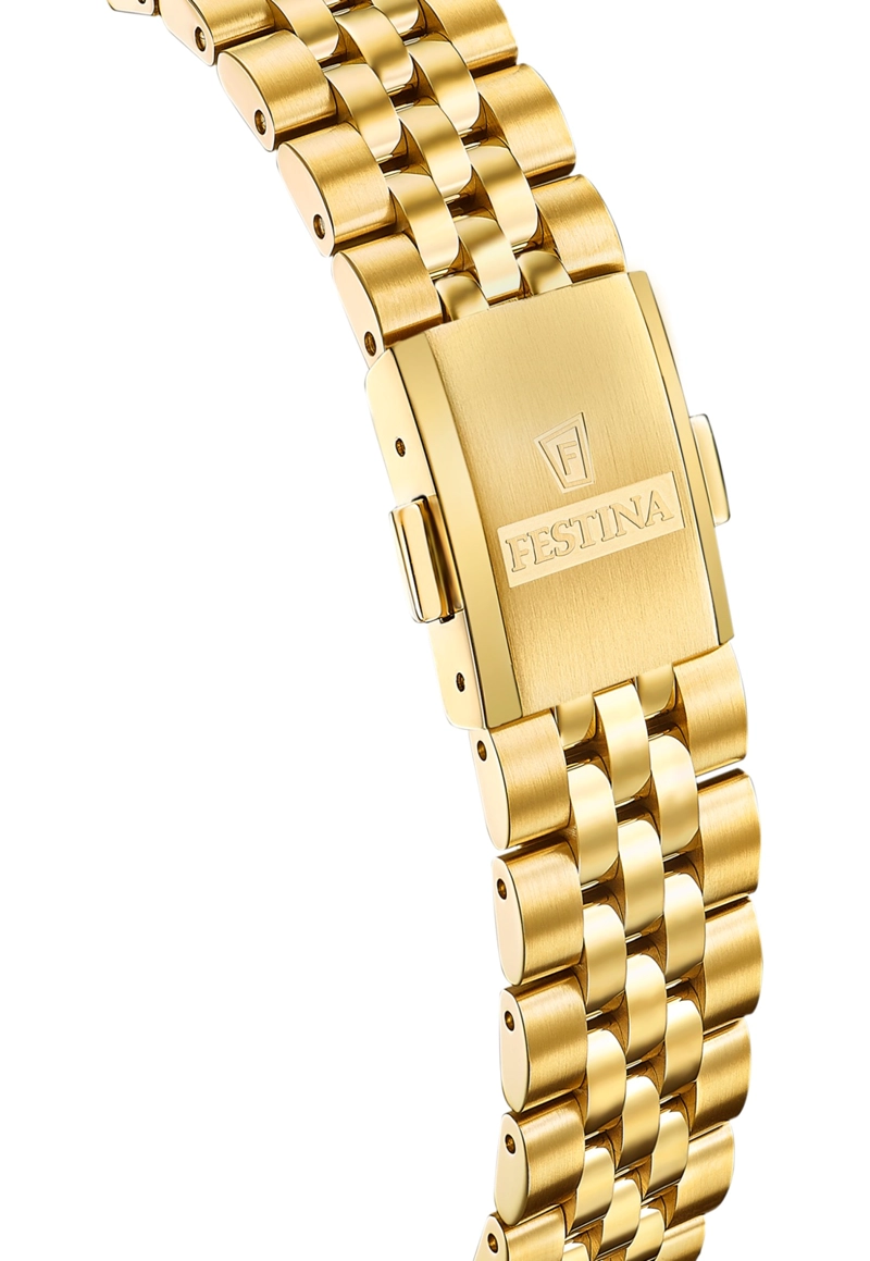RELOJ F20089/2 FESTINA SWISS DORADO MUJER ACERO CLASICO - 2