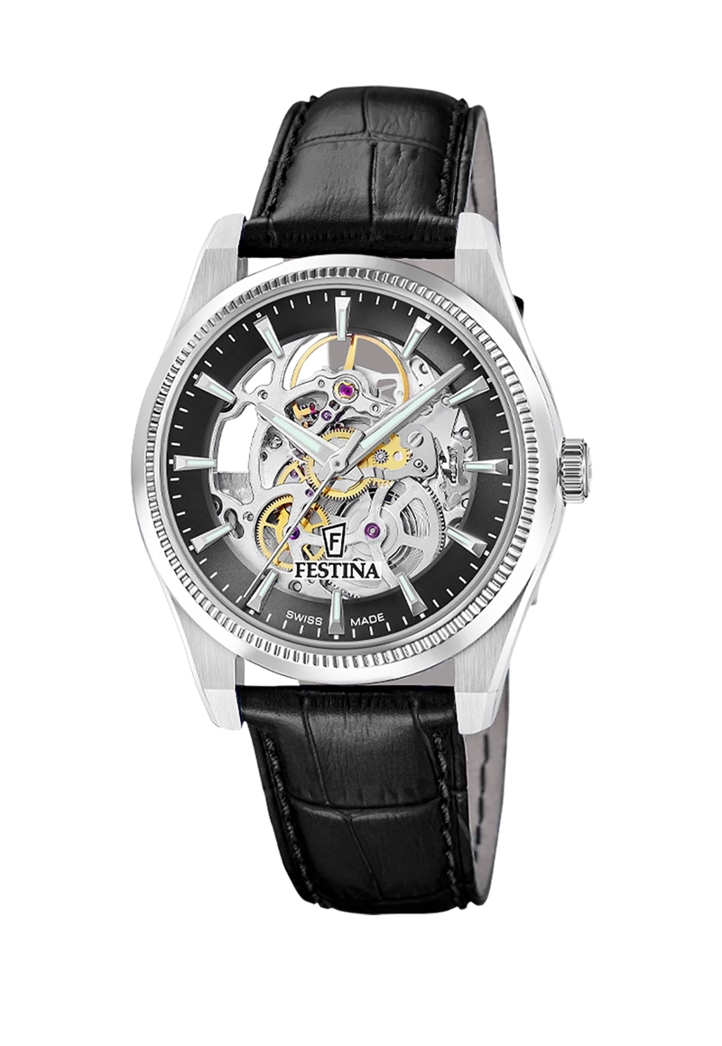 RELOJ F20095/3 FESTINA SWISS PLATEADO HOMBRE AUTOMATICO - 1
