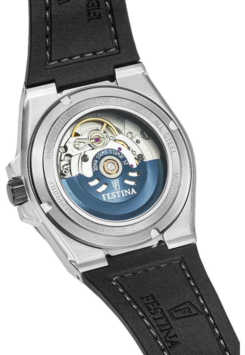 RELOJ F22005/1 FESTINA SWISS PLATA HOMBRE AUTOMATICO - 2
