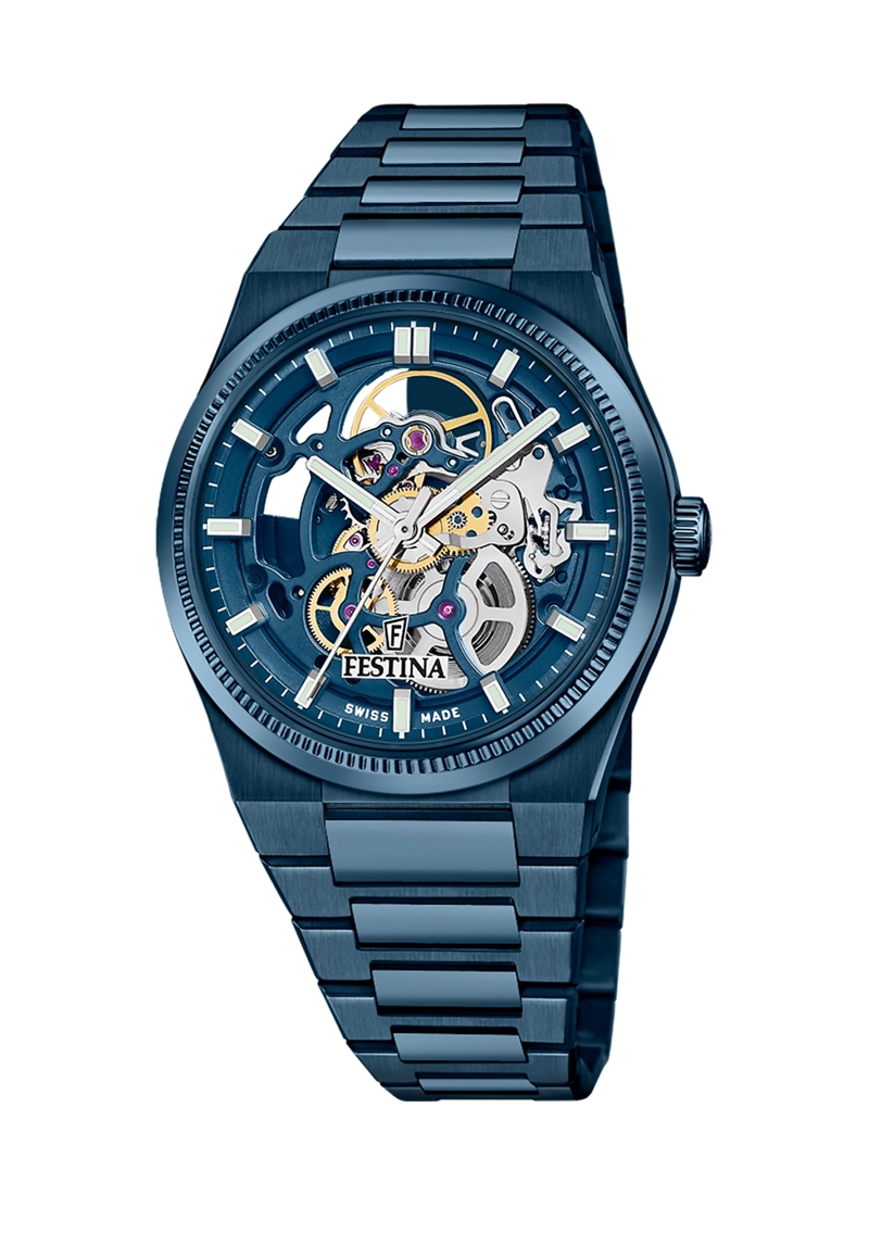 RELOJ F20071/1 FESTINA SWISS AZUL HOMBRE AUTOMATICO - 1