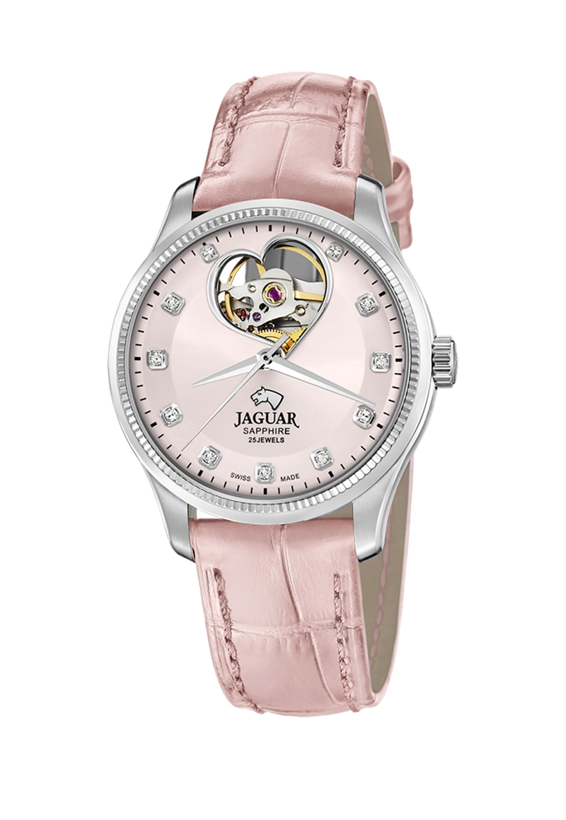RELOJ J994/5 JAGUAR SWISS PLATEADO MUJER AUTOMATICO - 3