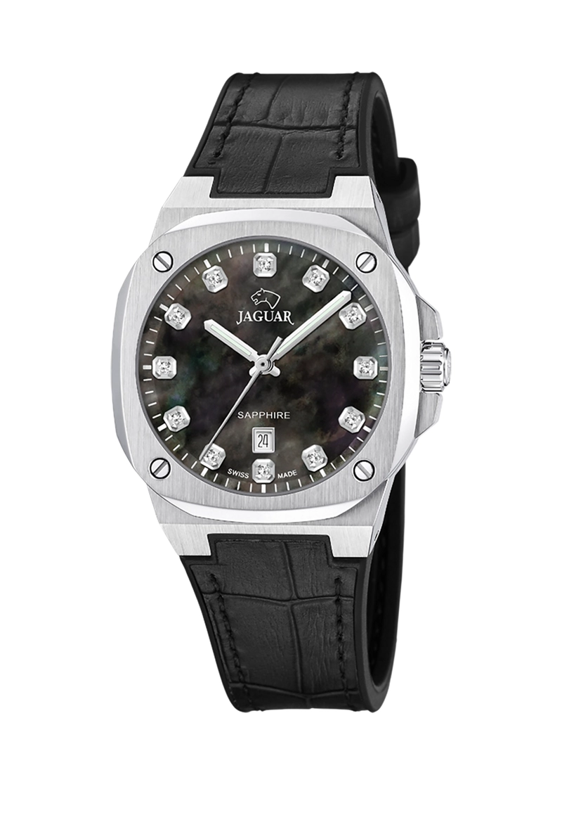 RELOJ J1032/8 JAGUAR SWISS NEGRO MUJER RONDCARRE - 1