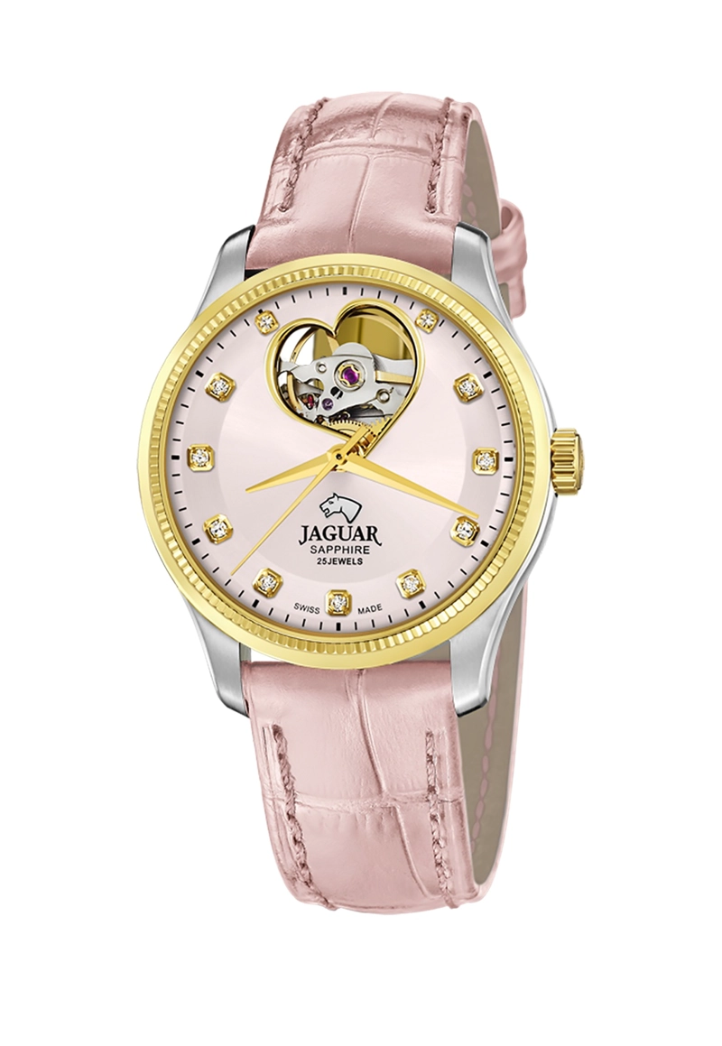 RELOJ J995/5 JAGUAR SWISS PLATEADO MUJER AUTOMATICO - 3