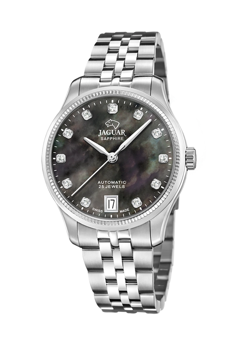 RELOJ J1000/6 JAGUAR SWISS NEGRO MUJER AUTOMATICO - 1