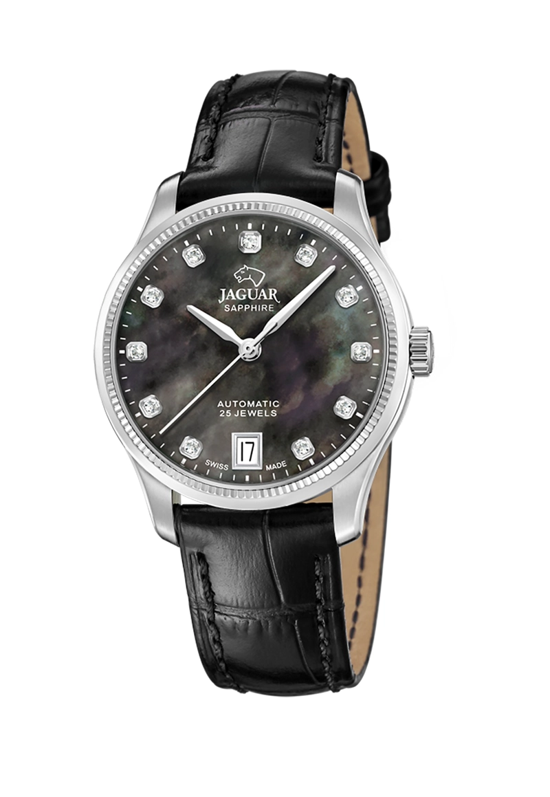 RELOJ J1000/6 JAGUAR SWISS NEGRO MUJER AUTOMATICO - 3