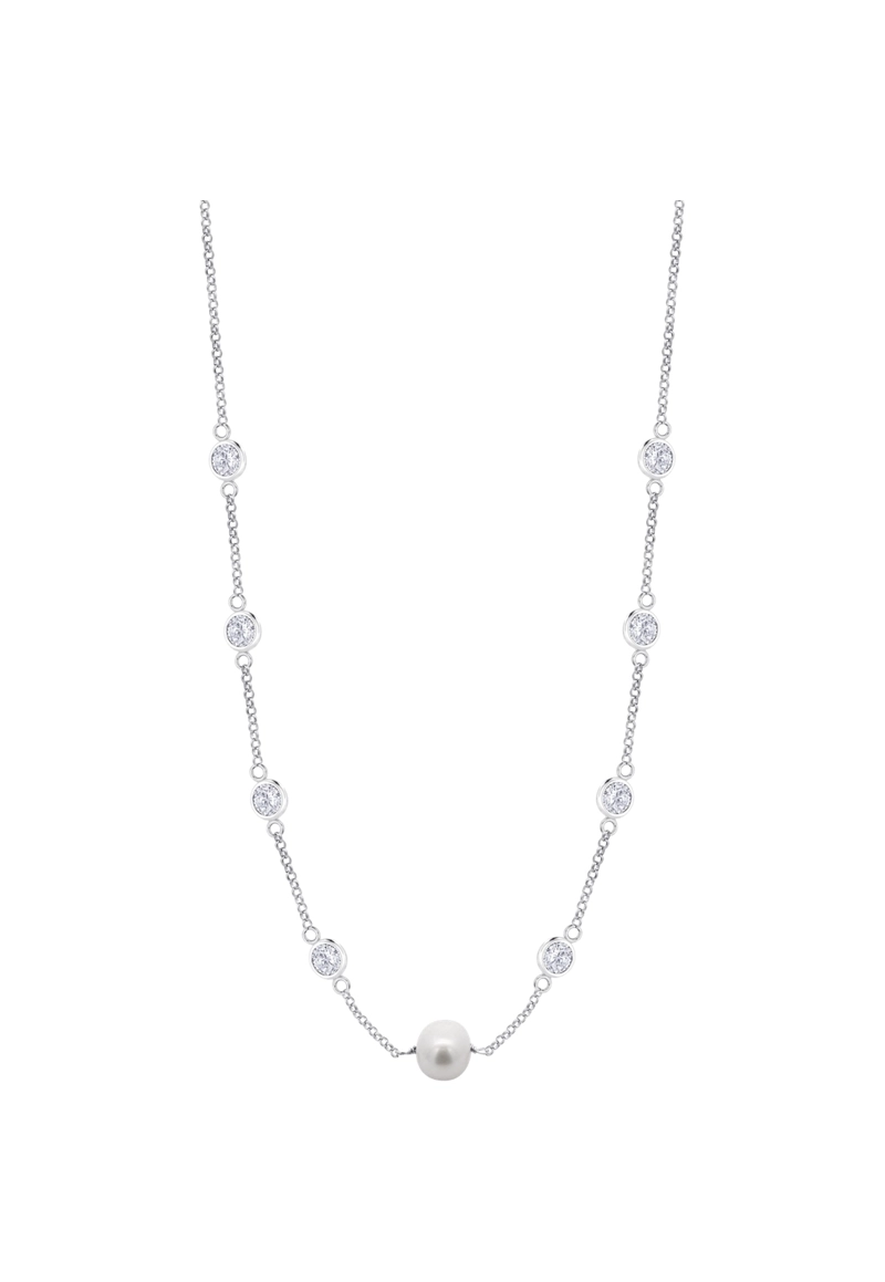 COLLAR LP3922-1/1 LOTUS SILVER PLATEADO MUJER PEARLS - 1
