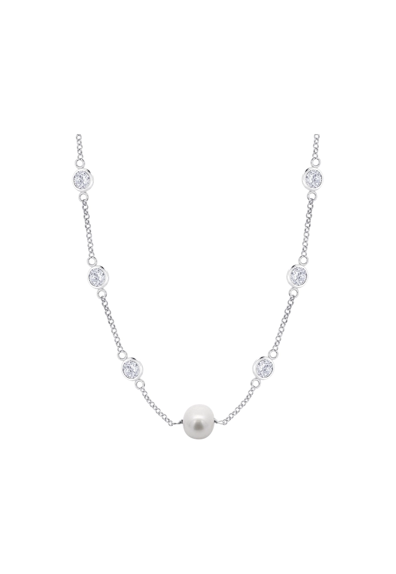 COLLAR LP3922-1/1 LOTUS SILVER PLATEADO MUJER PEARLS - 2