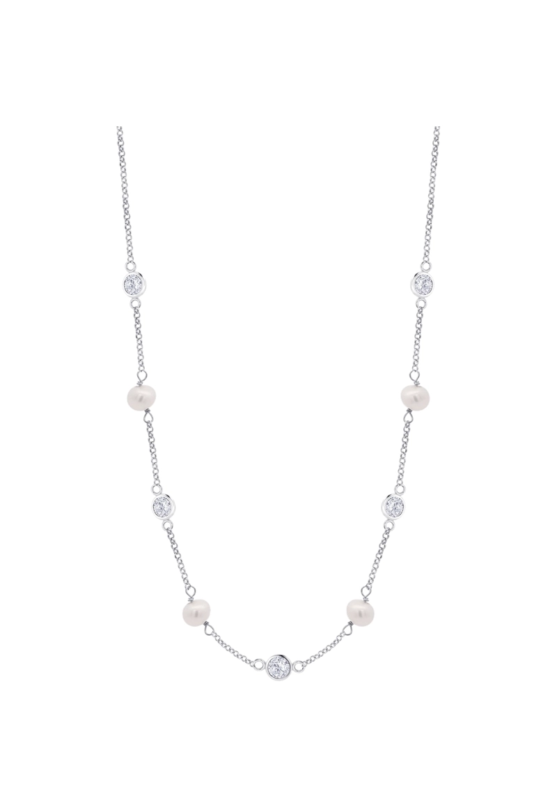 COLLAR LP3923-1/1 LOTUS SILVER PLATEADO MUJER PEARLS - 1