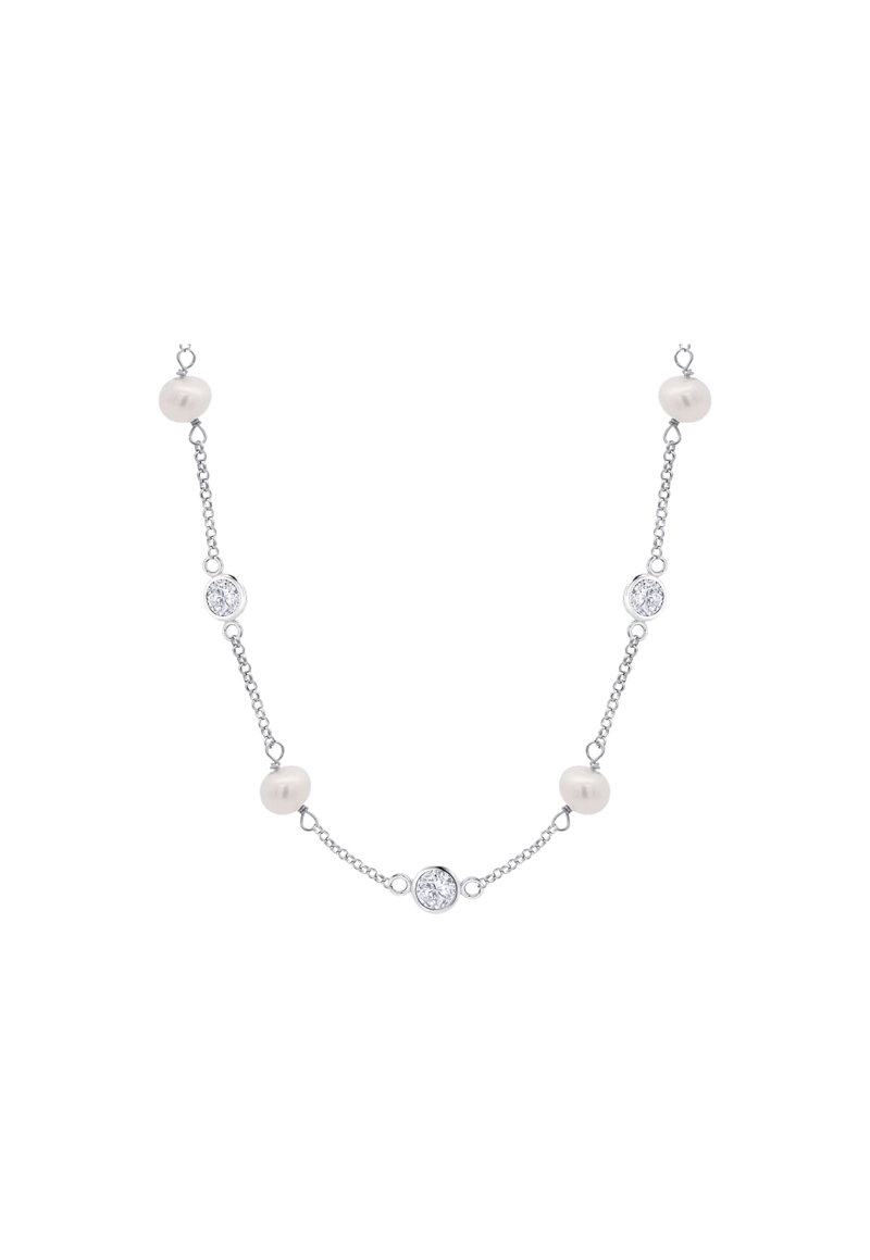 COLLAR LP3923-1/1 LOTUS SILVER PLATEADO MUJER PEARLS - 2