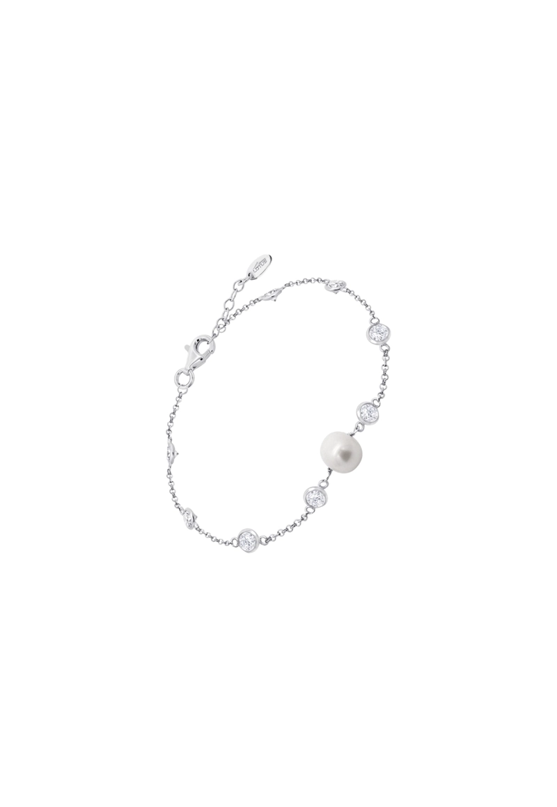 PULSERA LP3922-2/1 LOTUS SILVER PLATEADO MUJER PEARLS - 1