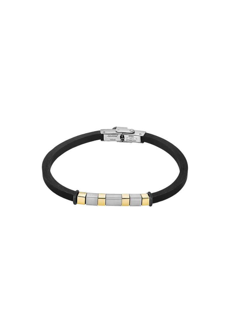 PULSERA LS2538-2/2 LOTUS STYLE NEGRO HOMBRE MEN IN BLACK - 1