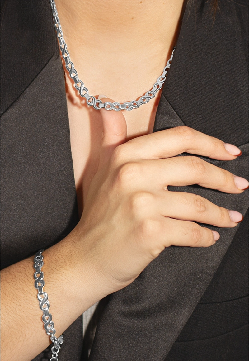 COLLAR LS2578-1/1 LOTUS STYLE PLATEADO MUJER URBAN WOMAN - 2