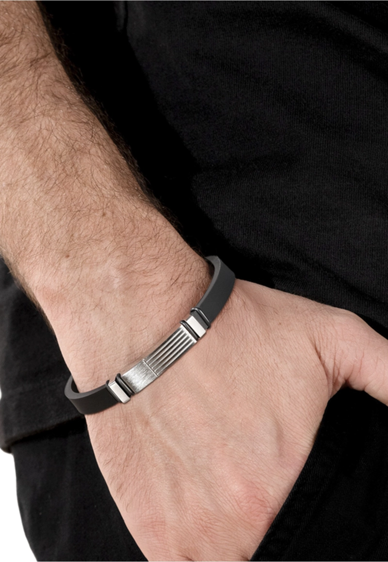 PULSERA LS2541-2/1 LOTUS STYLE NEGRO HOMBRE MEN BASIC - 2