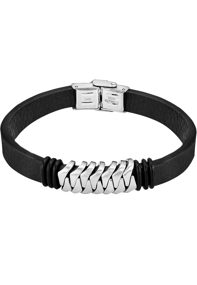 PULSERA LS2588-2/1 LOTUS STYLE NEGRO HOMBRE MEN BASIC - 1