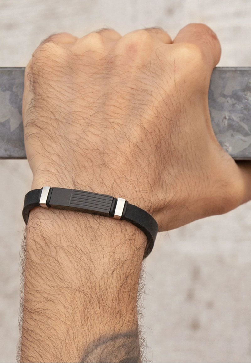 PULSERA LS2541-2/2 LOTUS STYLE NEGRO HOMBRE MEN BASIC - 2