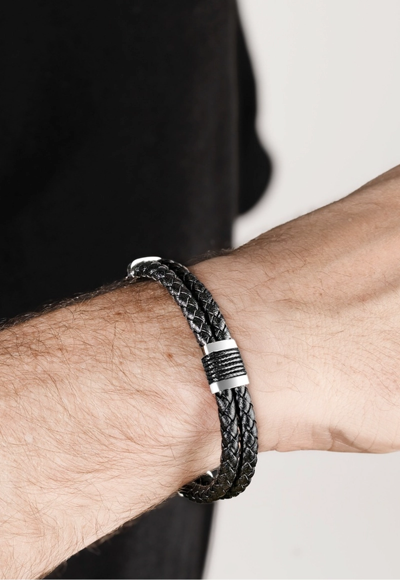 PULSERA LS2529-2/1 LOTUS STYLE NEGRO HOMBRE URBAN MAN - 2