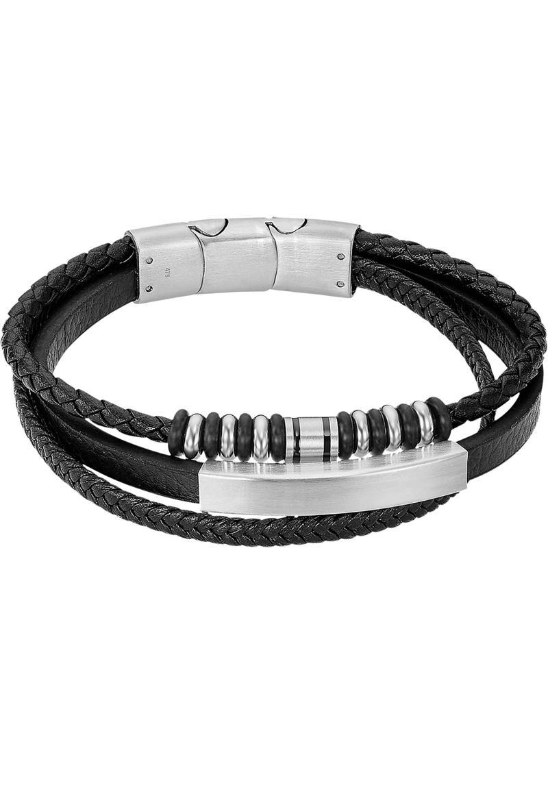PULSERA LS2592-2/1 LOTUS STYLE NEGRO HOMBRE URBAN MAN - 1