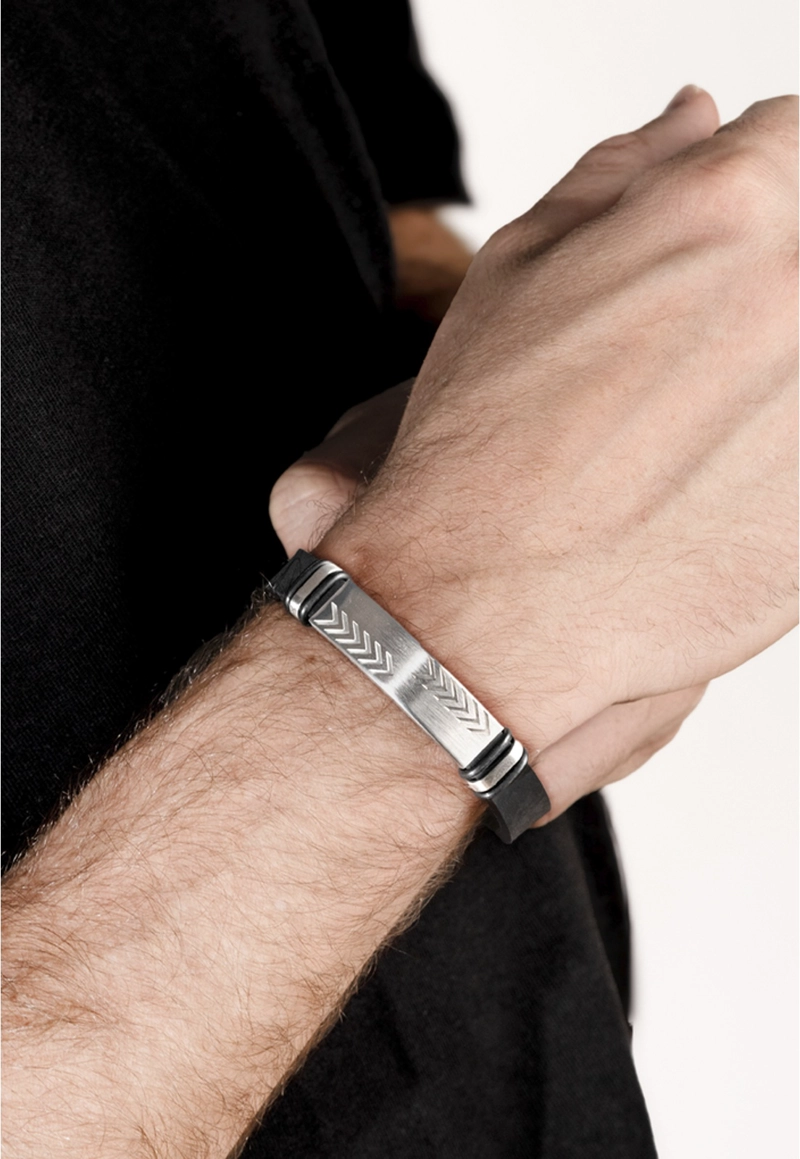 PULSERA LS2542-2/1 LOTUS STYLE NEGRO HOMBRE MEN BASIC - 2