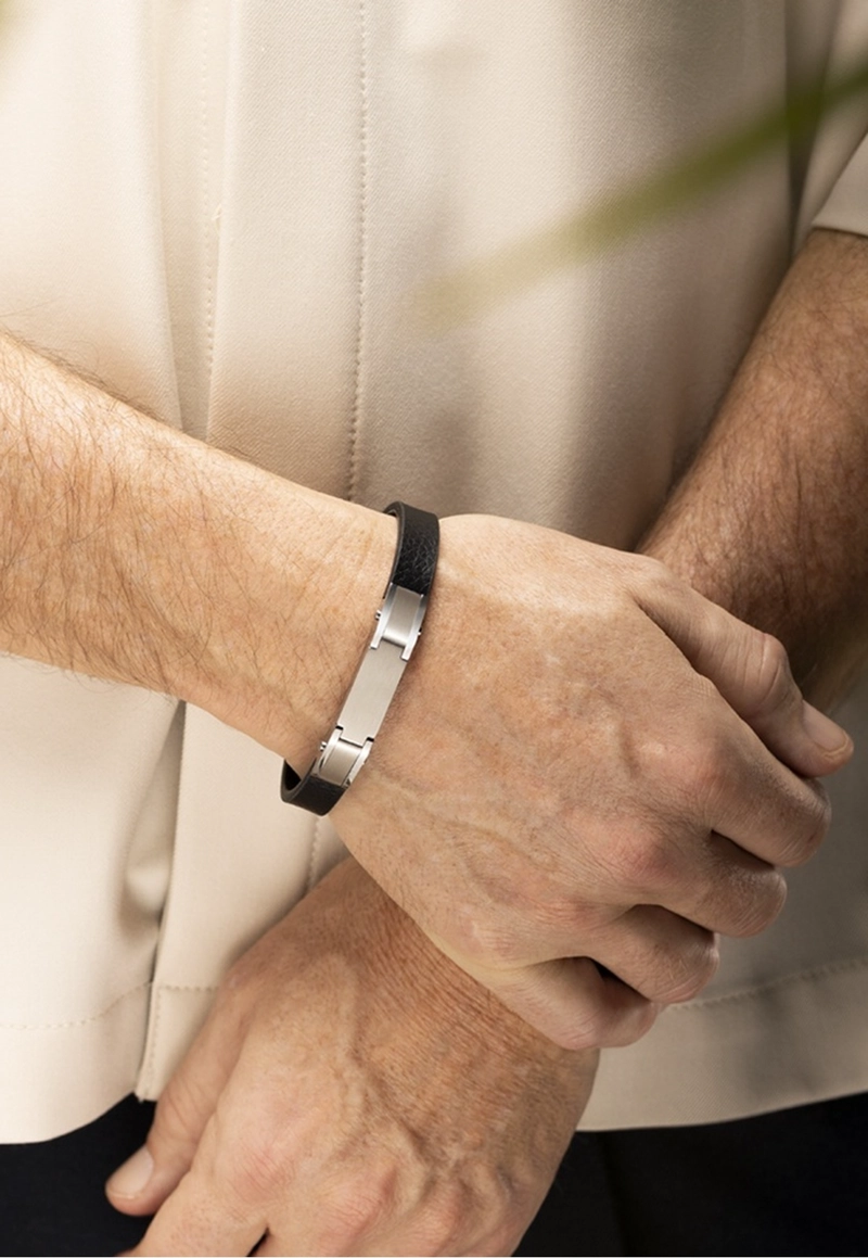 PULSERA LS2585-2/1 LOTUS STYLE NEGRO HOMBRE MEN BASIC - 2
