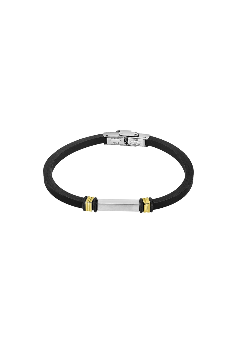 PULSERA LS2536-2/2 LOTUS STYLE NEGRO HOMBRE MEN IN BLACK - 1