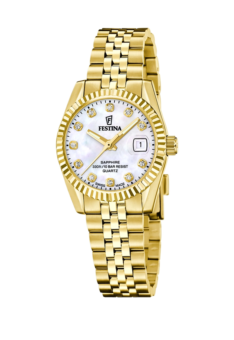 RELOJ F20089/1 FESTINA SWISS BLANCO MUJER ACERO CLASICO - 1