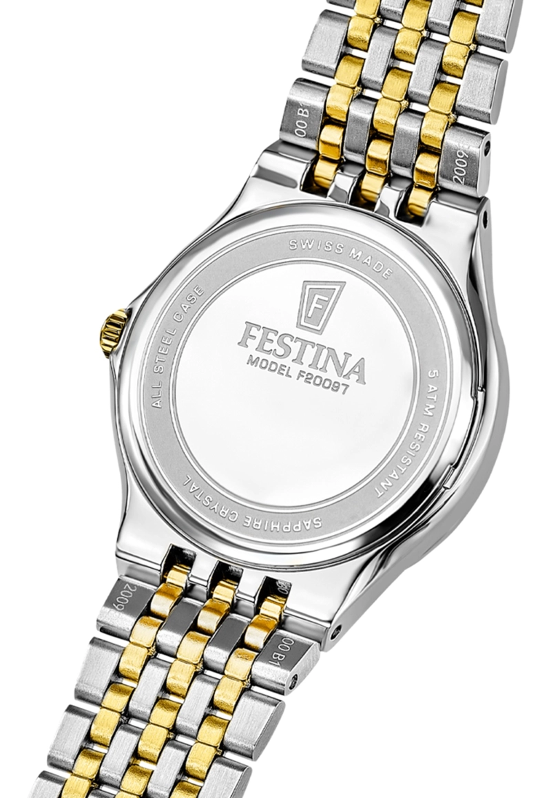 RELOJ F20097/2 FESTINA SWISS DORADO MUJER GRACE - 3