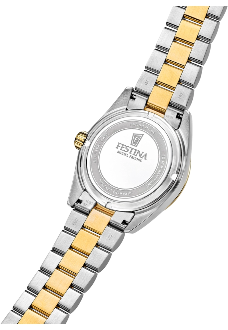 RELOJ F20085/A FESTINA SWISS DORADO HOMBRE ACERO CLASICO - 4