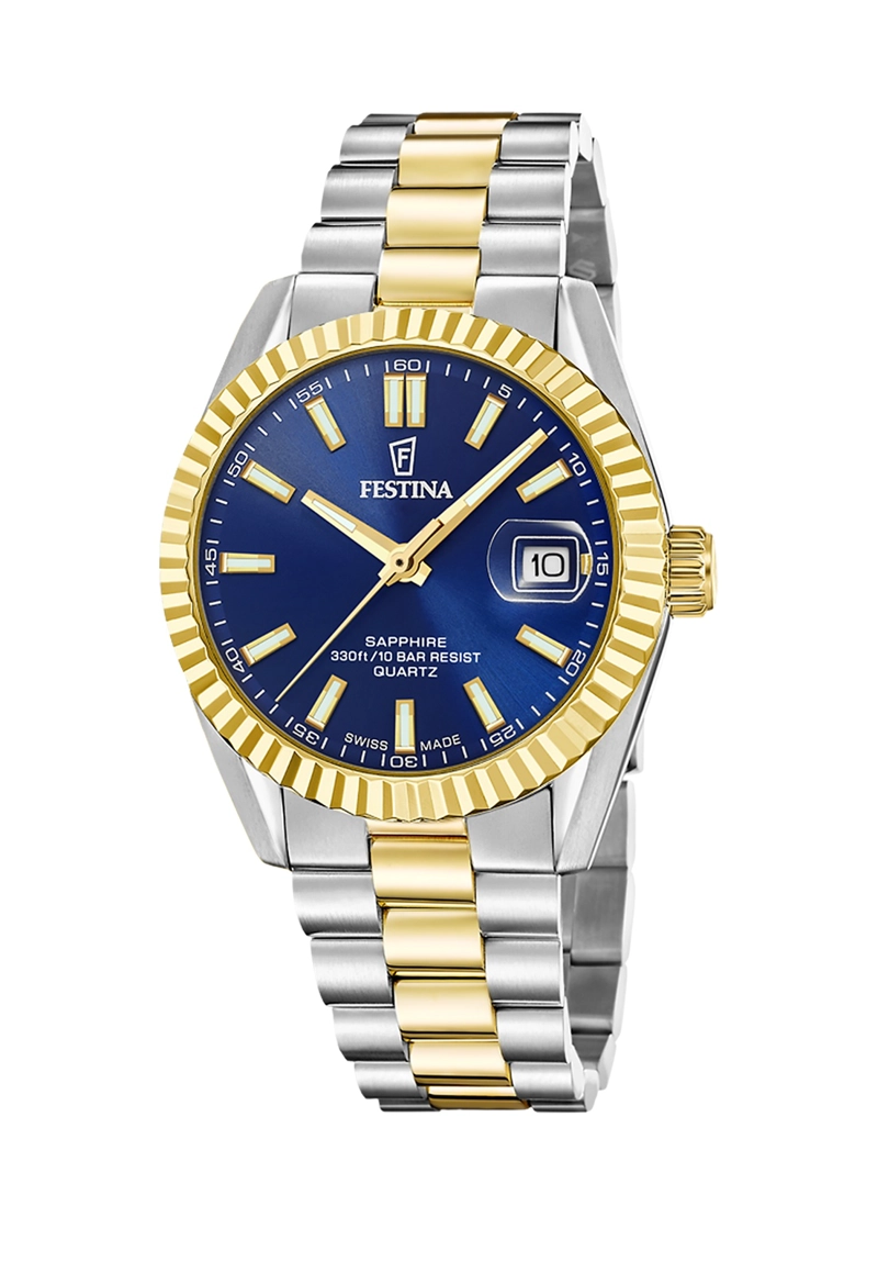 RELOJ F20085/B FESTINA SWISS AZUL HOMBRE ACERO CLASICO - 1