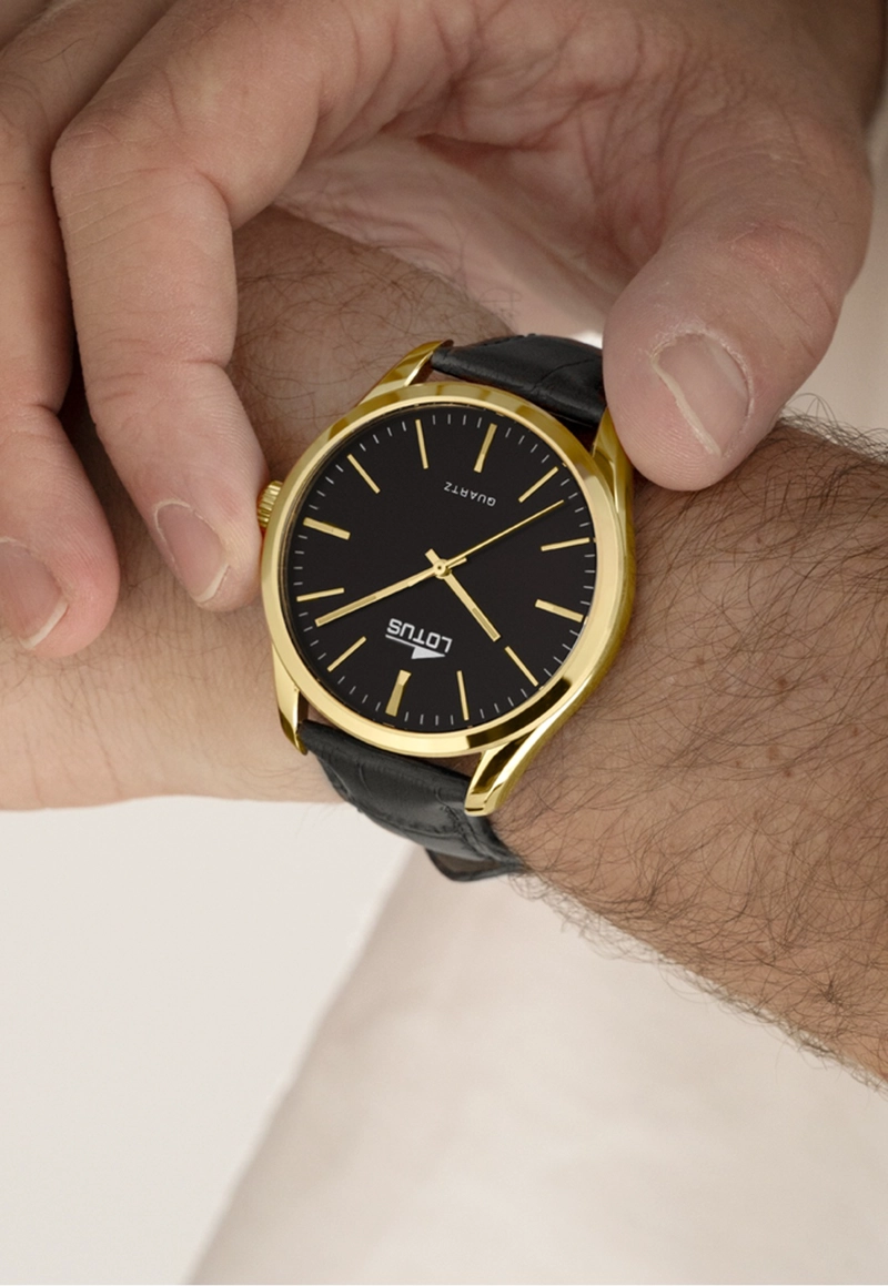 RELOJ 19067/4 LOTUS NEGRO HOMBRE MINIMALIST - 2
