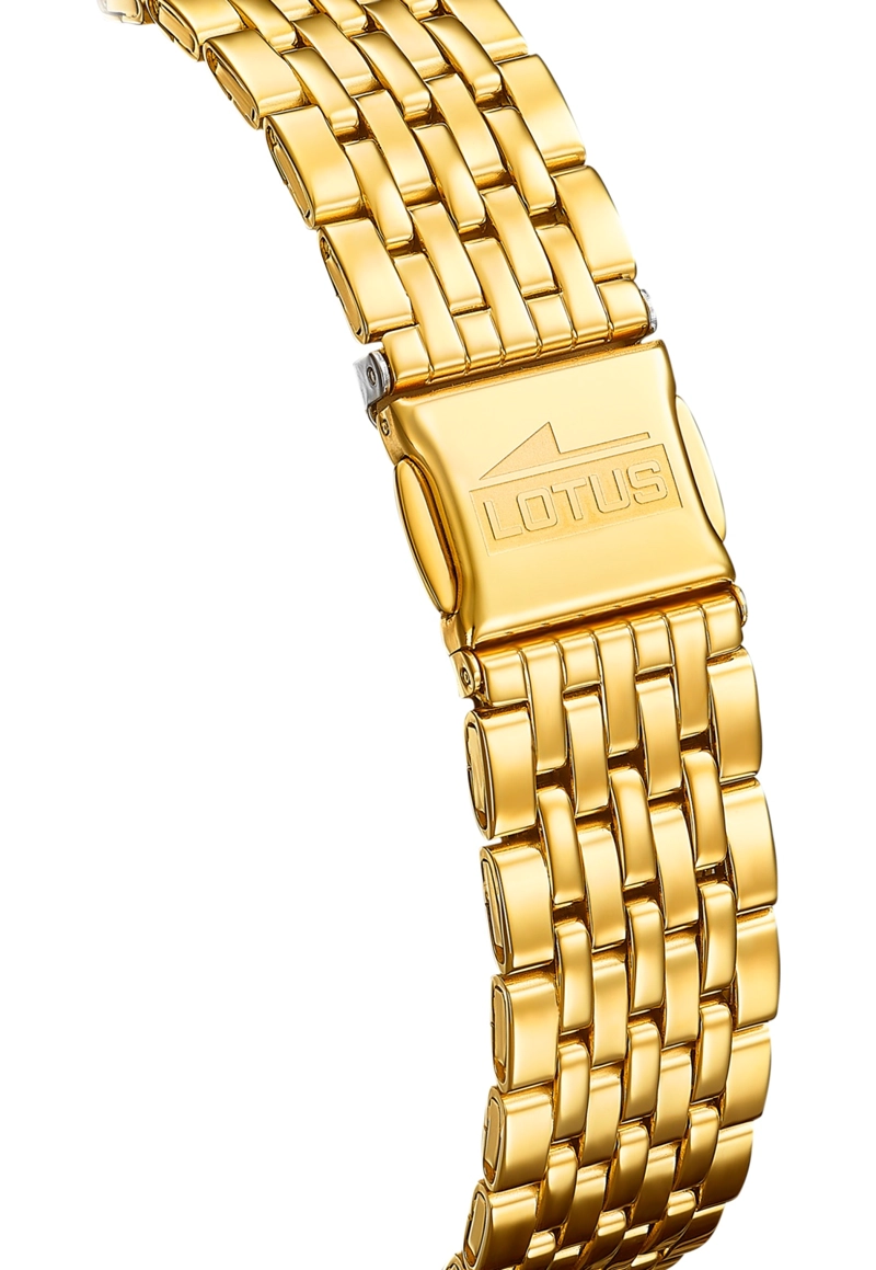 RELOJ 19057/2 LOTUS DORADO HOMBRE ACERO CLASICO - 2