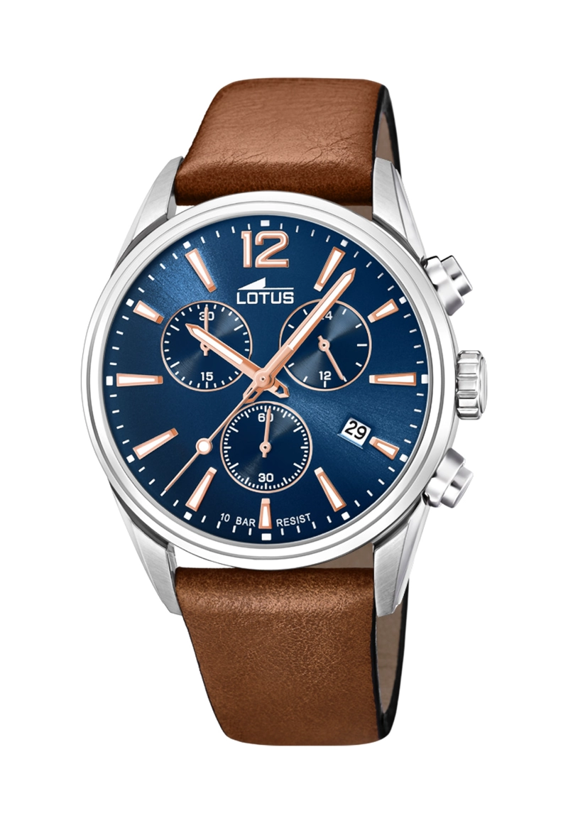 RELOJ 18691/2 LOTUS AZUL HOMBRE CHRONO - 1
