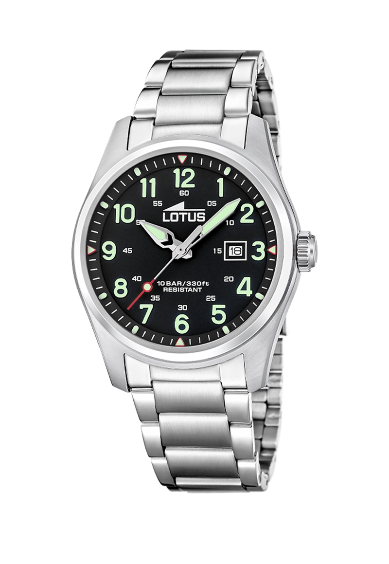 RELOJ 19054/4 LOTUS NEGRO HOMBRE MINIMALIST - 1