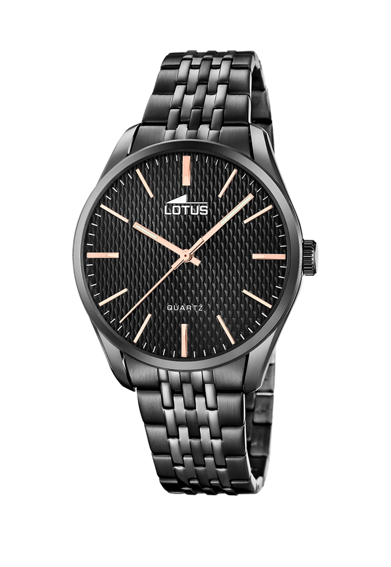 RELOJ 19068/2 LOTUS NEGRO HOMBRE MINIMALIST - 1