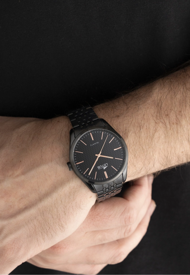 RELOJ 19068/2 LOTUS NEGRO HOMBRE MINIMALIST - 2