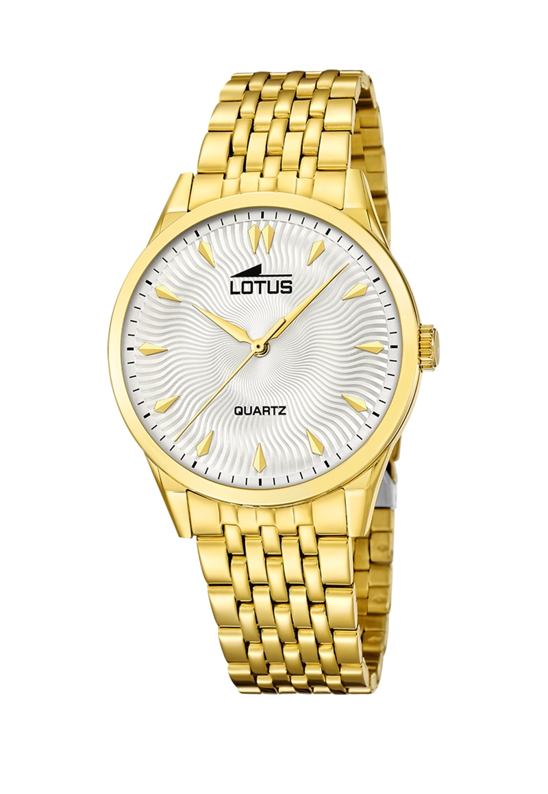 RELOJ 19057/1 LOTUS PLATEADO HOMBRE ACERO CLASICO - 1