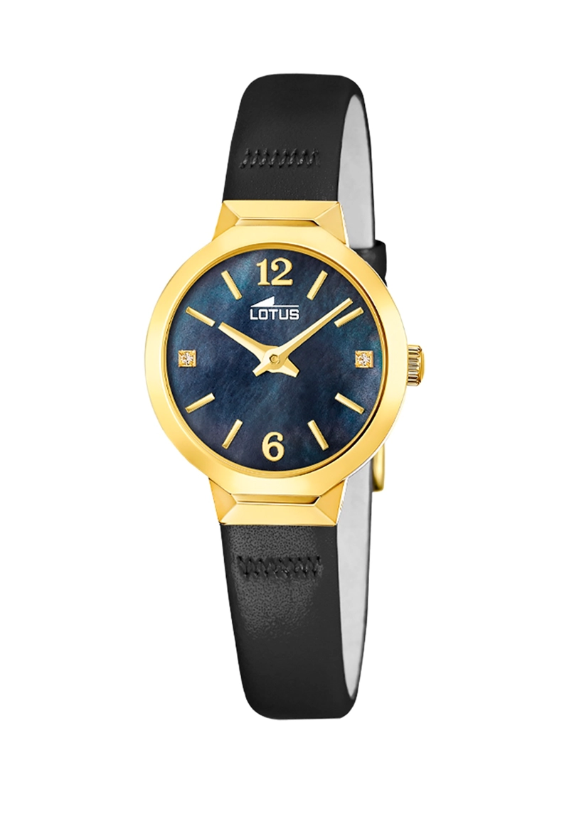 RELOJ 19029/3 LOTUS NEGRO MUJER BLISS - 1