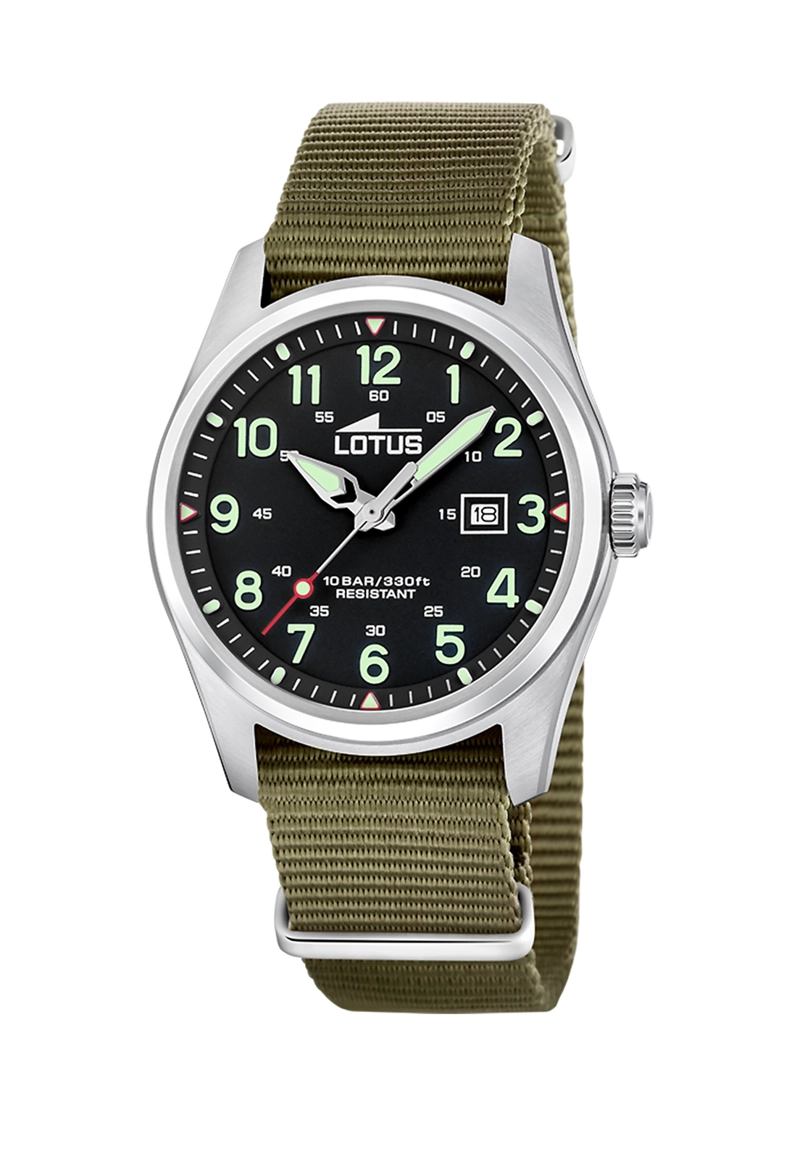 RELOJ 19055/4 LOTUS NEGRO HOMBRE MINIMALIST - 1