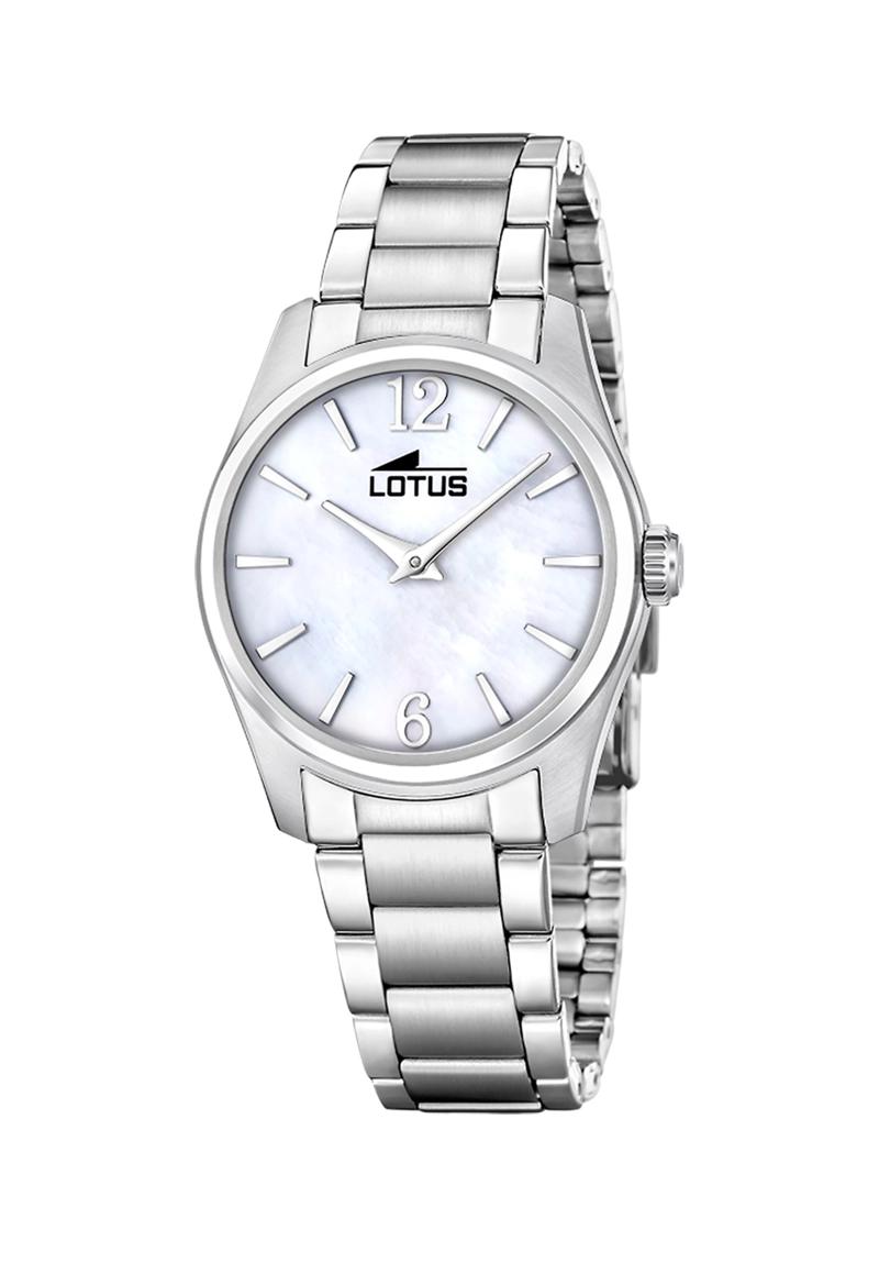 RELOJ 19061/1 LOTUS BLANCO MUJER ACERO CLASICO - 1